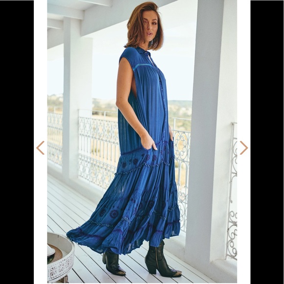 ⬇️NWT Free People Pretty Cozy Maxi Dress - Picture 4 of 16